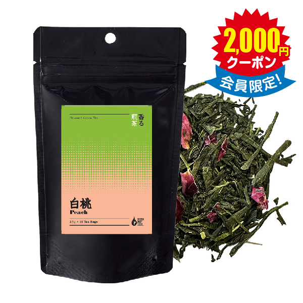 静岡県産 香る煎茶 白桃 × 30