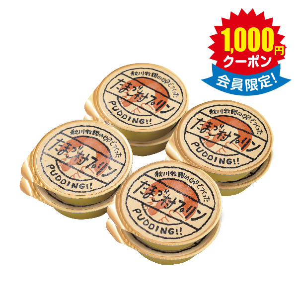 秋川牧園　秋川牧園の卵でつくったたまご村プリン　８個 × 12箱