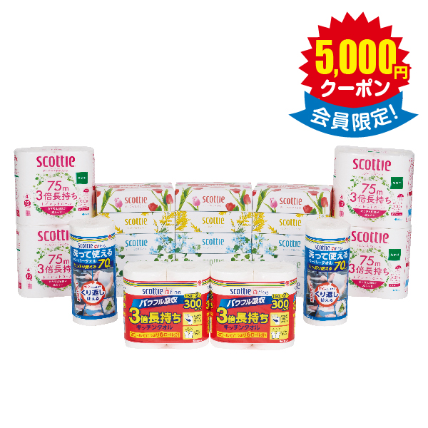 スコッティ長持ち用品詰合せ × 10箱　＜店頭非売品＞