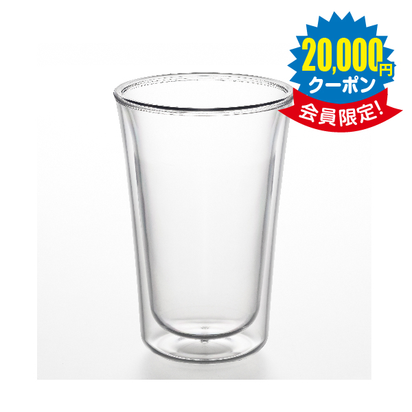 われないダブルウォールグラス スリム 300ml × 60