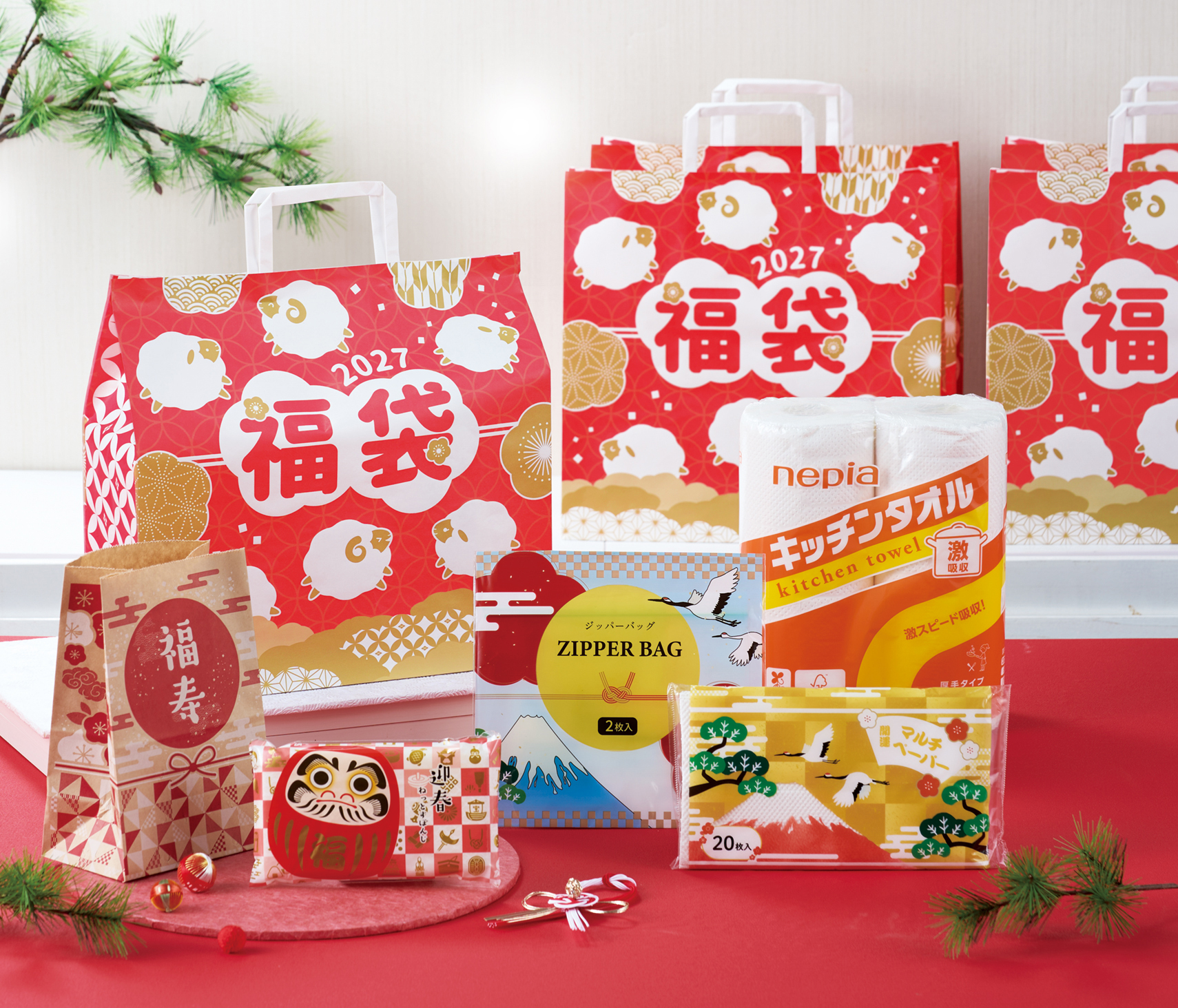 干支福袋 イチ押し！日用品5点セット × 24