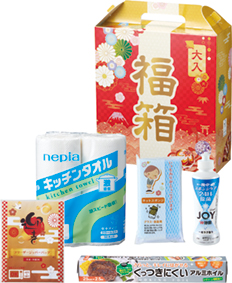 でっかい福箱　日用品5点セット × 10