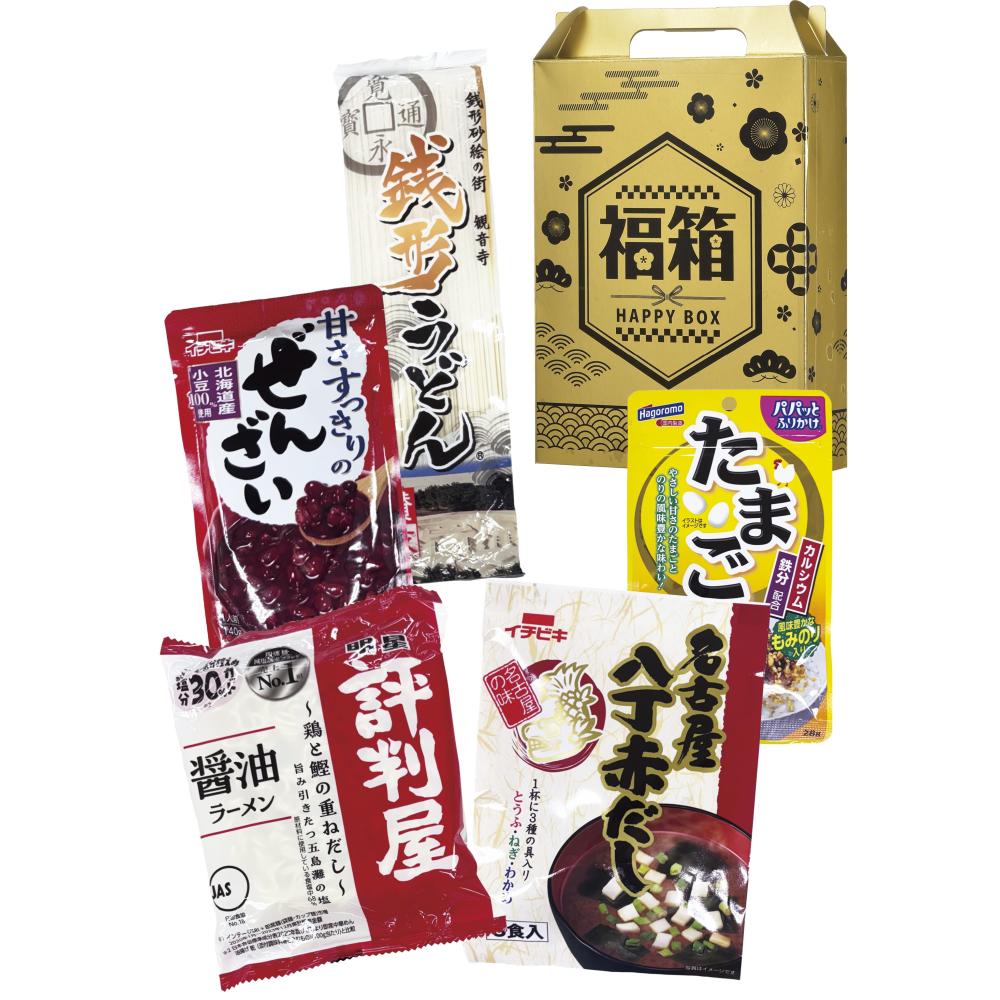 金色の縁起福箱　食品５点セット × 24