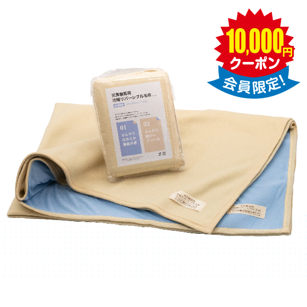 災害用備蓄冷暖リバーシブル毛布 × 10